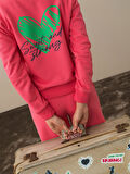 Xint Pembe Pamuk Dokulu Oversize Sweatmont