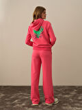 Xint Pembe Pamuk Dokulu Oversize Sweatmont