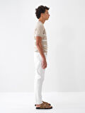 Ekru Slim Fit Pamuklu Pantolon