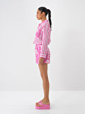 Pembe Oversize  Şort