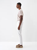 Taş Rengi Slim Fit Pamuklu Tişört