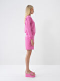 Pembe Regular Fit Pamuklu Şort