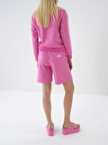 Pembe Regular Fit Pamuklu Şort