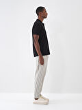 Ekru Regular Fit Pamuklu Jogger Pantolon