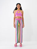 Pembe Regular Fit Pamuklu Pantolon