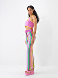Pembe Regular Fit Pamuklu Pantolon