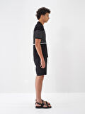 Siyah Regular Fit  Kazak
