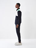 Lacivert Regular Fit Pamuklu Sweatmont