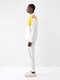 Ekru Regular Fit Pamuklu Sweatmont