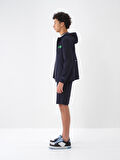 Lacivert Regular Fit Pamuklu Sweatmont