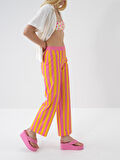 Pembe Regular Fit Pamuklu Pantolon