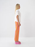Pembe Regular Fit Pamuklu Pantolon