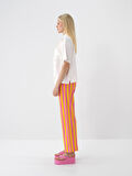 Pembe Regular Fit Pamuklu Pantolon