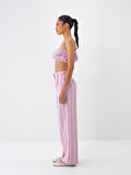 Pembe Regular Fit Keten Büstiyer