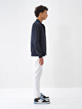 Lacivert Regular Fit Pamuklu Mont