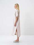 Naturel Oversize Keten Elbise