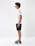 Lacivert Regular Fit Pamuklu Şort