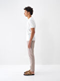 Taş Rengi Slim Fit Pamuklu Pantolon