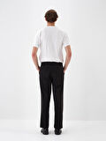 Xint Siyah Esnek Dokulu Regular Fit Pantolon