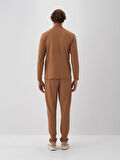 Xint Camel Pamuk Dokulu Regular Fit Sweat Pantolon