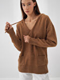 Xint Camel Yumuşak Dokulu Regular Fit Kazak