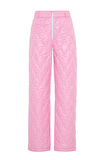 Xint Pembe Formunu Koruyan Oversize Pantolon
