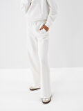 Xint Ekru Pamuk Dokulu Oversize Sweat Pantolon