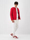 Xint Kırmızı Formunu Koruyan Regular Fit Mont