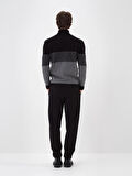 Xint Siyah Pamuk Dokulu Regular Fit Jogger Pantolon