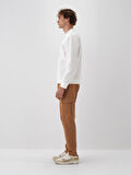 Xint Ekru Pamuk Dokulu Regular Fit Sweatshirt