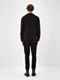 Xint Siyah Pamuk Dokulu Regular Fit Sweatshirt
