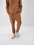 Xint Camel Pamuk Dokulu Regular Fit Sweat Pantolon
