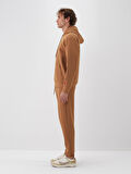 Xint Camel Pamuk Dokulu Regular Fit Sweat Pantolon