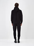 Xint Siyah Pamuk Dokulu Regular Fit Sweatshirt