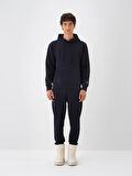 Xint Lacivert Pamuk Dokulu Regular Fit Sweatshirt