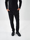 Xint Siyah Esnek Dokulu Slim Fit Pantolon