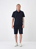 Lacivert Regular Fit  Şort