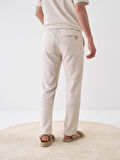 Naturel Regular Fit Keten Sweat Pantolon