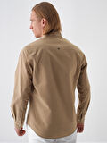 Camel Regular Fit Pamuklu Gömlek