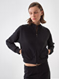 Siyah Oversize Modal Sweatmont