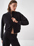 Siyah Oversize Modal Sweatmont