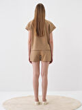 Camel Oversize Pamuklu Sweatshirt