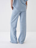 Mavi Oversize Pamuklu Sweat Pantolon