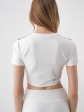 Beyaz Slim Fit  Crop