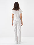 Beyaz Regular Fit  Pantolon