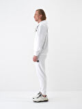 Beyaz Regular Fit Pamuklu Sweatmont