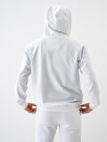 Beyaz Regular Fit Pamuklu Sweatmont
