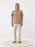 Camel Regular Fit Pamuklu Tişört