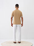 Camel Regular Fit Pamuklu Tişört