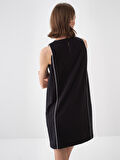 Siyah Oversize Pamuklu Elbise
